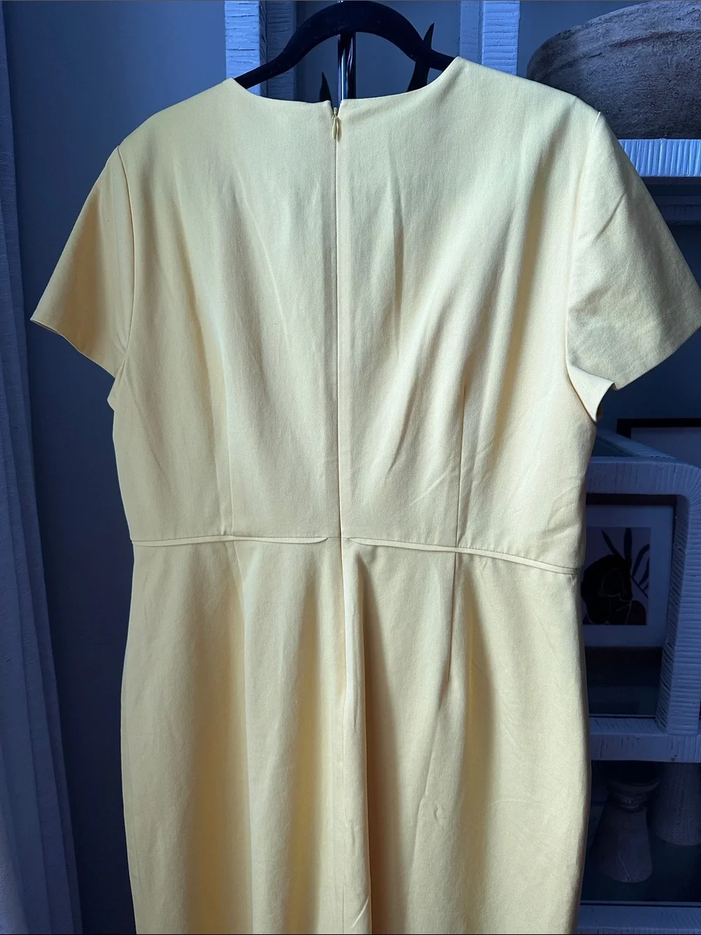 J. Crew Yellow Short-Sleeve Sheath Dress